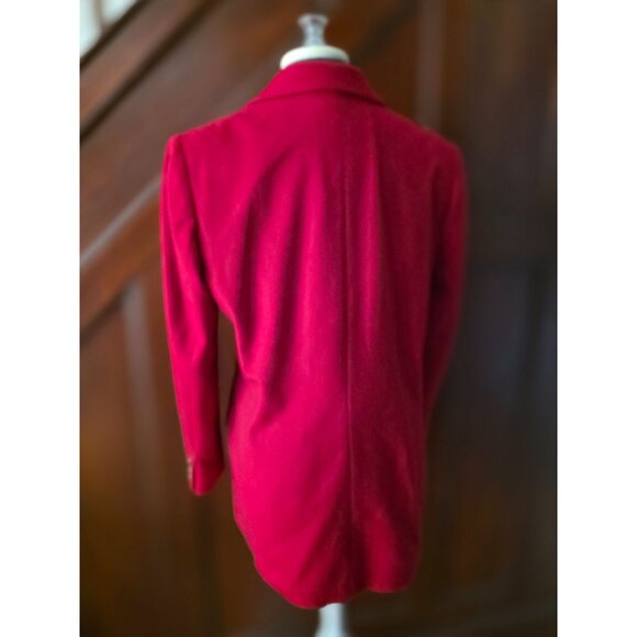 Lands End Womens Red Cashmere Blazer Size 14 - Picture 2 of 7